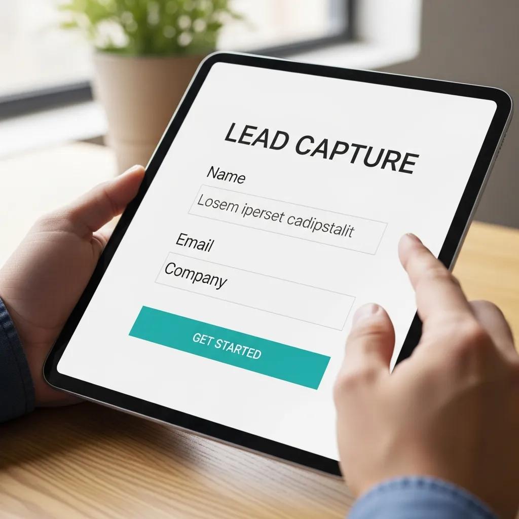 Simple, mobile‑friendly lead capture form that boosts submission rates